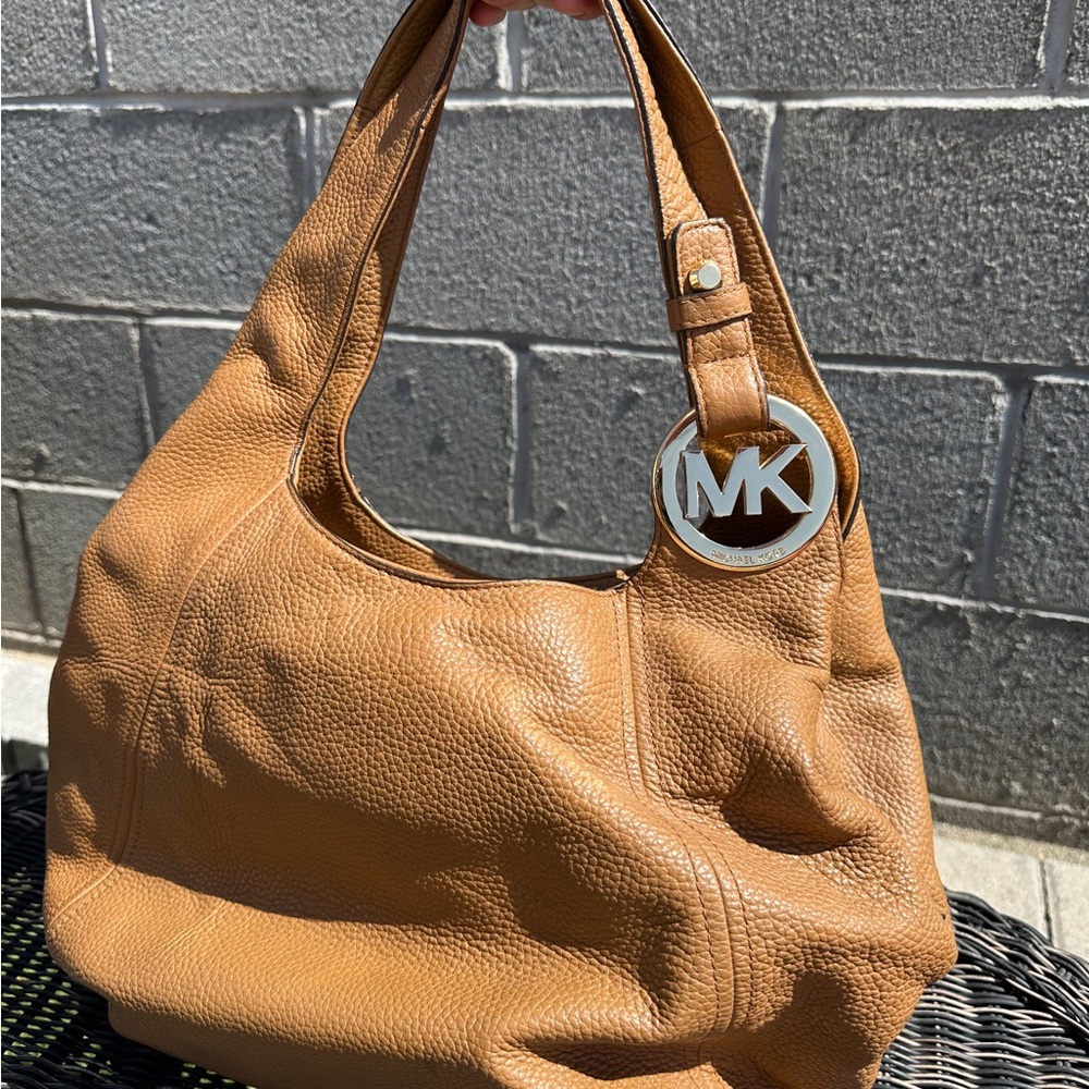Michael Kors Tan Leather Shoulder Bag